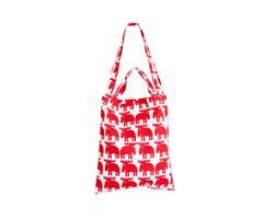 FF860051 MOZ 860051 Shoppingbag, MOZ, röd/vit 